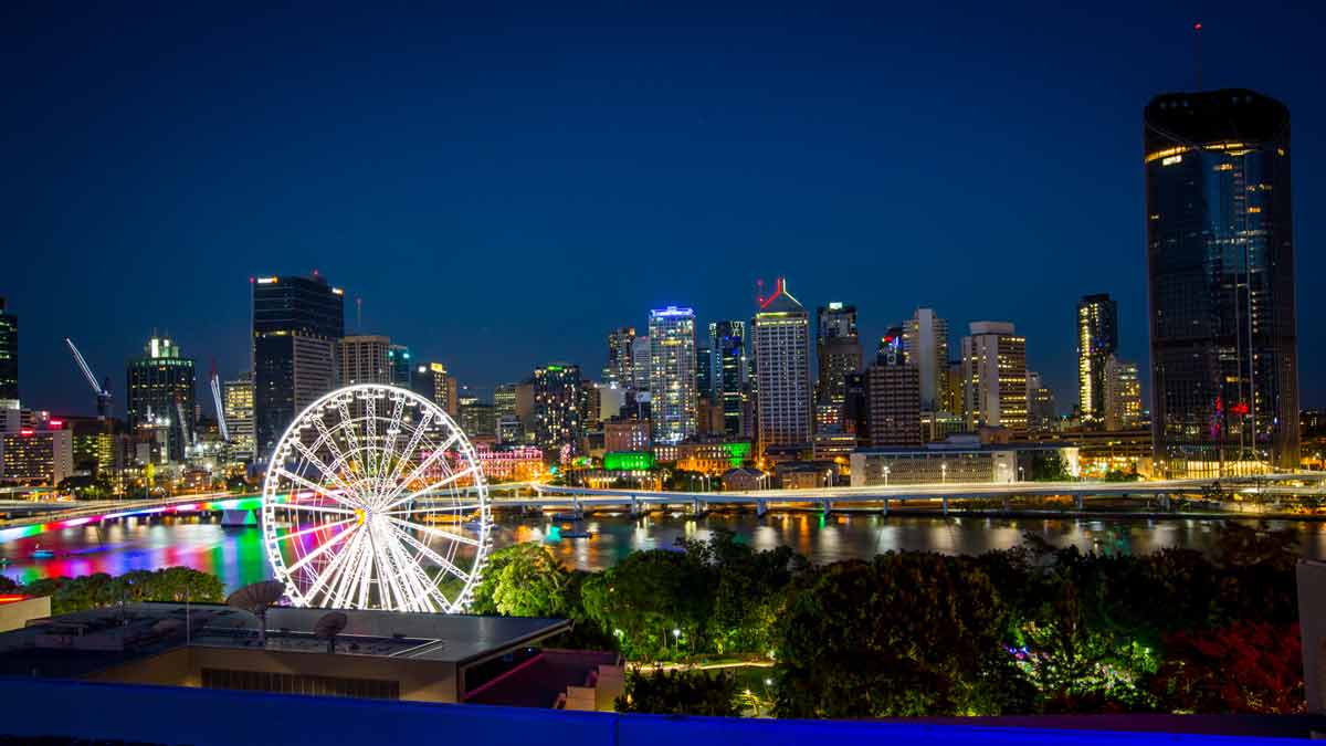 New Year's Eve 2016 - Skyline with Ferris Wheel