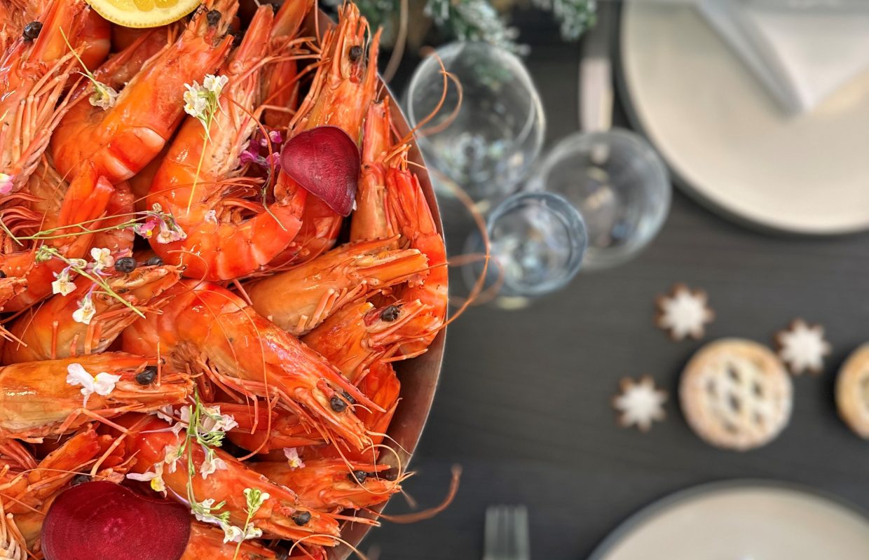 Christmas Party Dining on the Terrace
