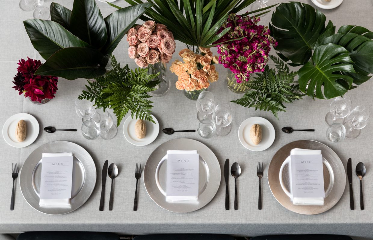 Beautifully arranged private dinner table setup - Event Venues Auckland