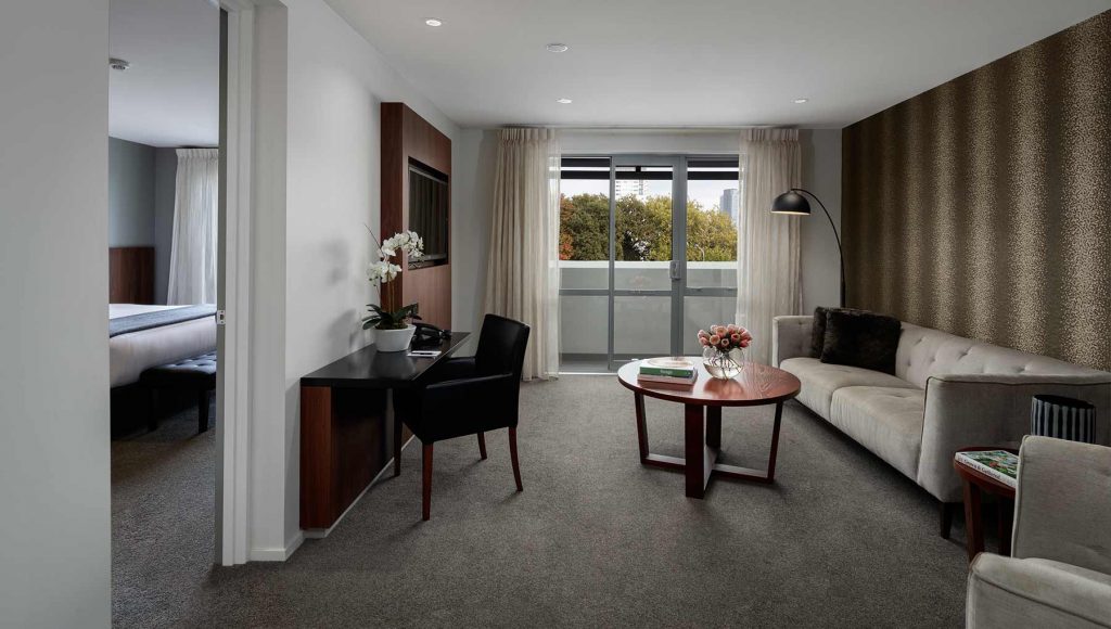 Rydges Latimer Christchurch Hotel Premier Suite Living Room