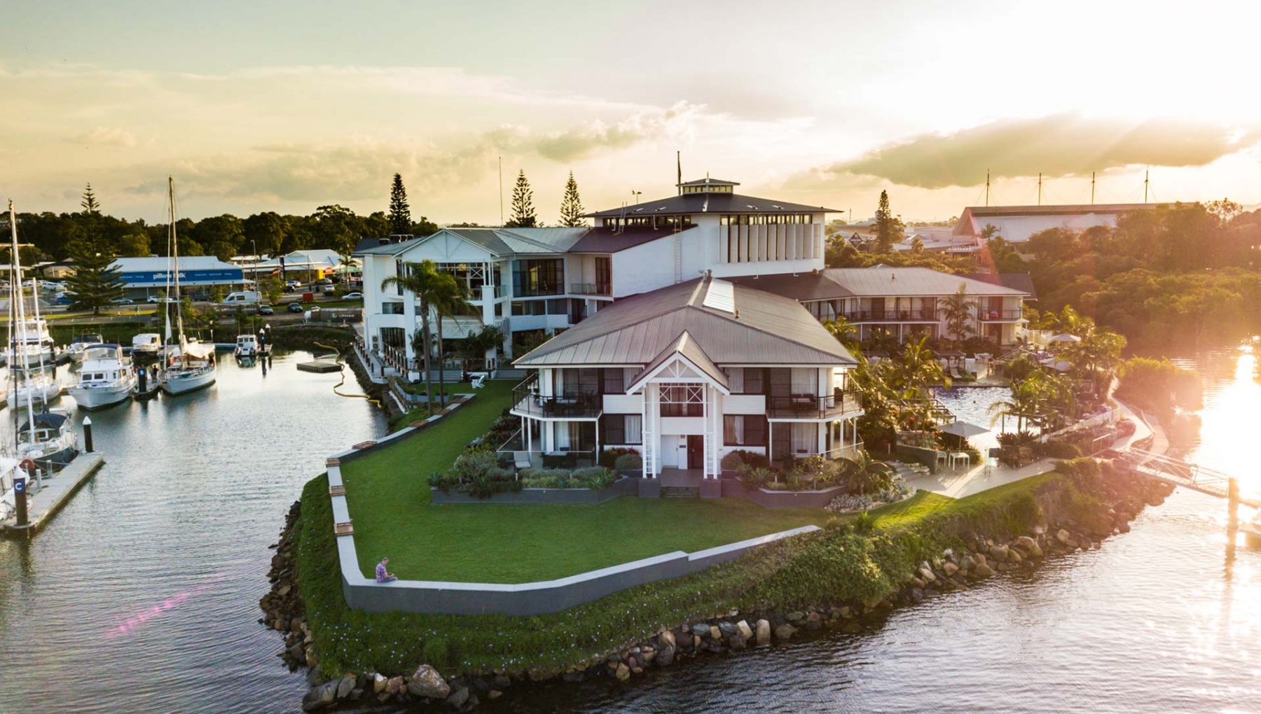 Sails Port Macquarie - Exterior Drone Shot