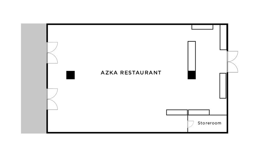 Ottoman Restaurant floor plan 1