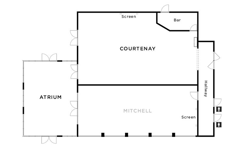 Courtenay Room floor plan 1