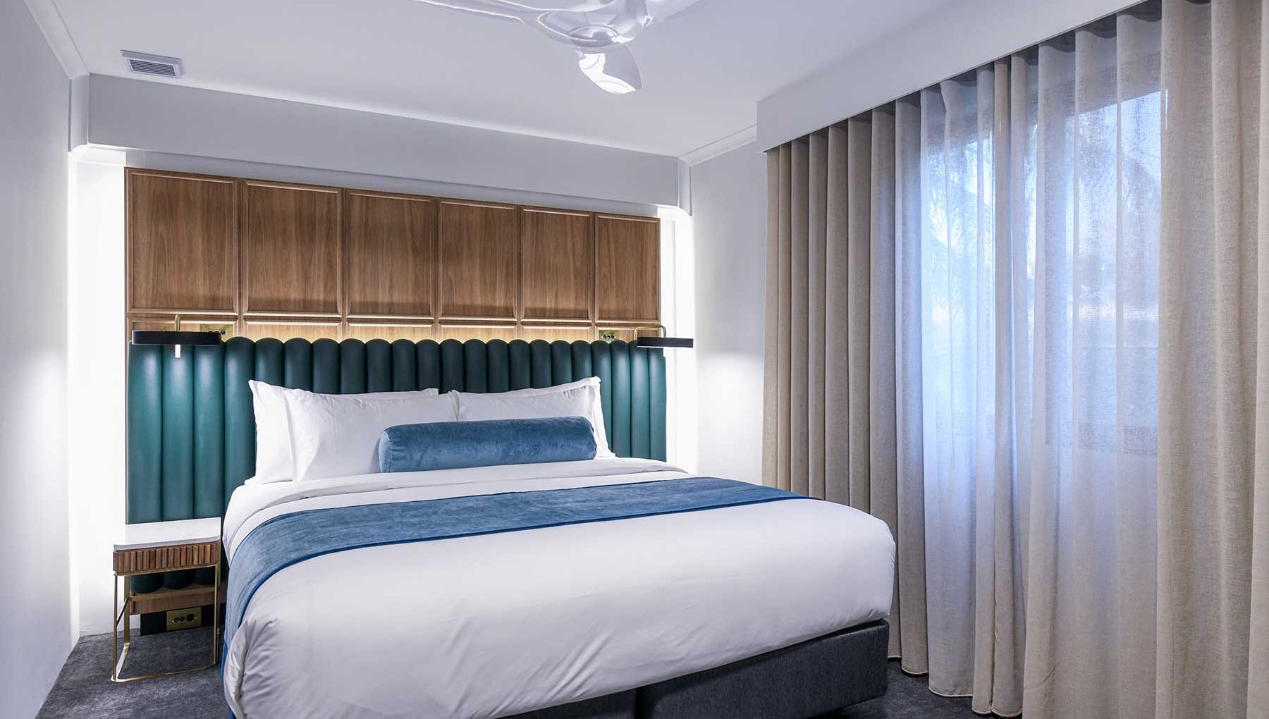 Two Bedroom Family Apartment - Main Bedroom - Powerhouse Hotel Tamworth by Rydges