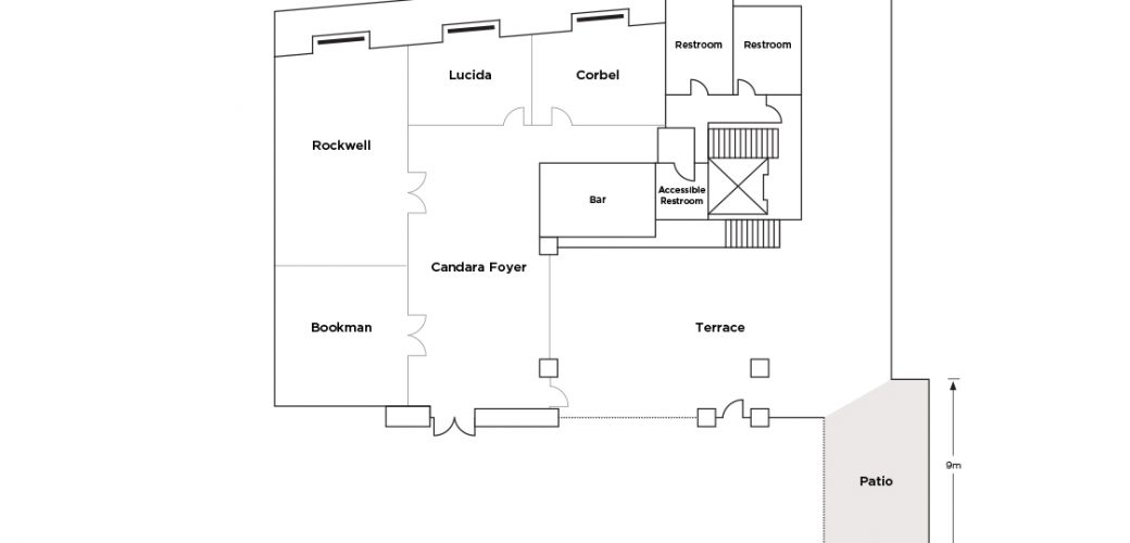 Patio – Cocktail Lounge floor plan 1