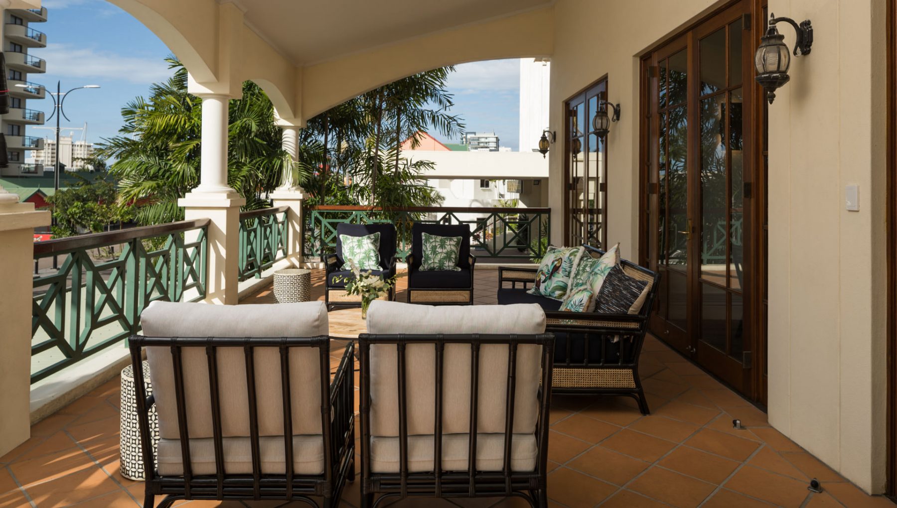 balcony area